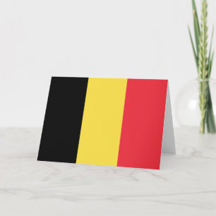 Belgian Flag Card