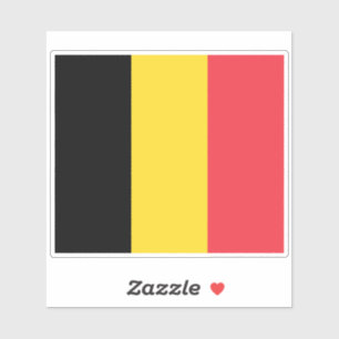 Belgian flag custom-cut