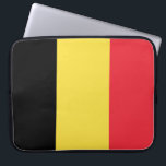 Belgian Flag Laptop Sleeve<br><div class="desc">This design features the national flag of Belgium (officially the Kingdom of Belgium), which is a country in Western Europe. Belgium is bordered by the Netherlands to the north, Germany to the east, Luxembourg to the southeast, France to the southwest and the North Sea to the northwest. The largest city,...</div>