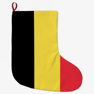 Belgian Flag Large Christmas Stocking