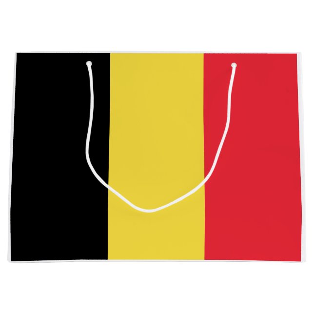 Belgian Flag Large Gift Bag (Front)