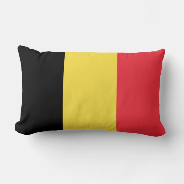 Belgian Flag Lumbar Cushion (Front)