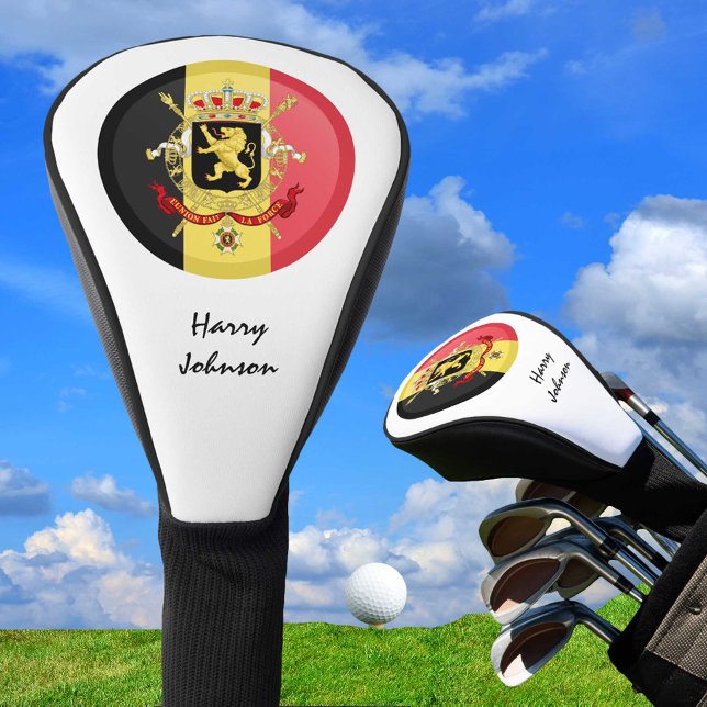 Belgian Flag & Monogrammed Golf Clubs Covers (Creator Uploaded)