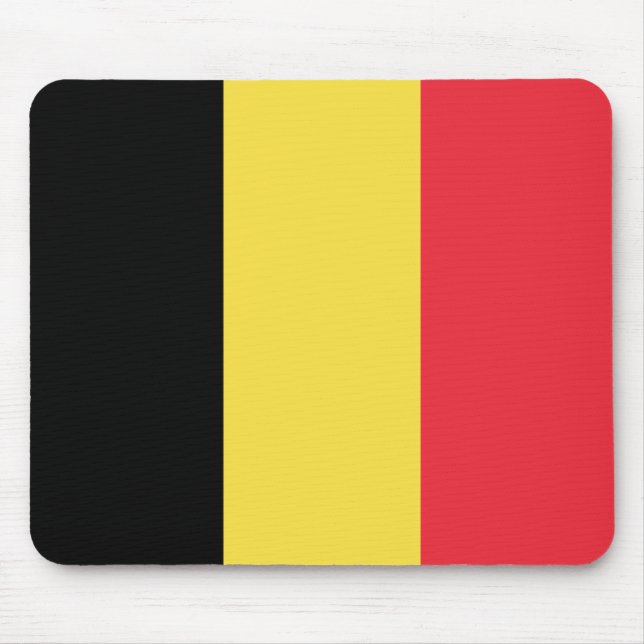 Belgian Flag Mouse Pad (Front)