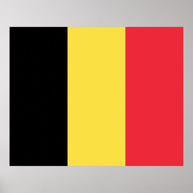 Belgian Flag Poster (Front)