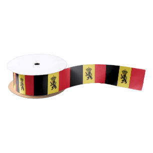 Belgian flag ribbon satin ribbon