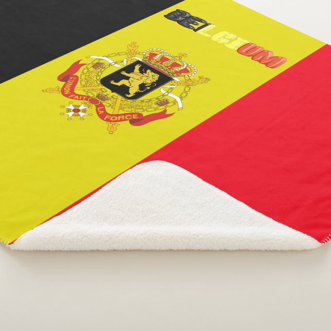 Belgian flag sherpa blanket (3/4)