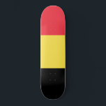 Belgian Flag Skateboard<br><div class="desc">This design features the national flag of Belgium (officially the Kingdom of Belgium), which is a country in Western Europe. Belgium is bordered by the Netherlands to the north, Germany to the east, Luxembourg to the southeast, France to the southwest and the North Sea to the northwest. The largest city,...</div>