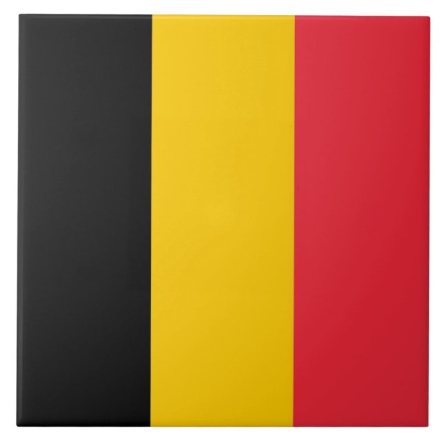 Belgian Flag Tile (Front)