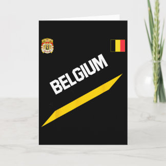 Belgian Football Soccer Ball Travel Jersey Allez L Card