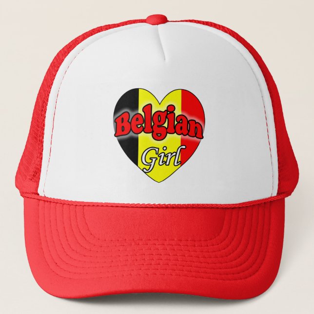Belgian Girl Trucker Hat (Front)