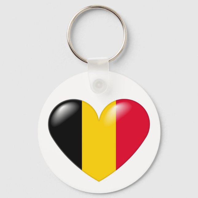 Belgian heart keychain - Coeur belge (Front)