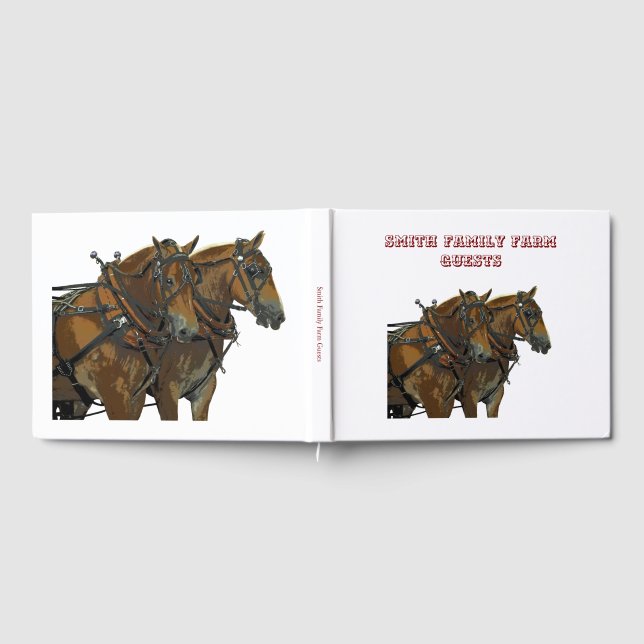 Belgian Horse Draught Team Guest Book (Full)