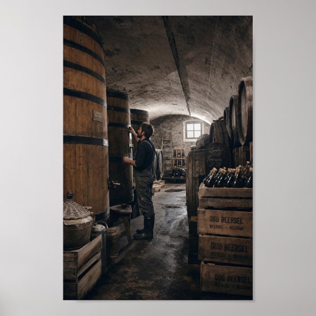 Belgian Lambic Cellar Craft Ritual Poster (Front)