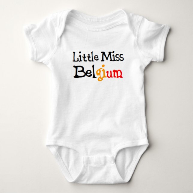 belgian little miss baby bodysuit (Front)