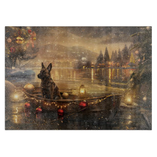 Belgian Malinoi Christmas Festive Voyage Cutting Board
