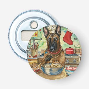 Belgian Malinoi Holiday Baking: Festive Christmas Bottle Opener