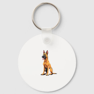 Belgian Malinois (3) Key Ring