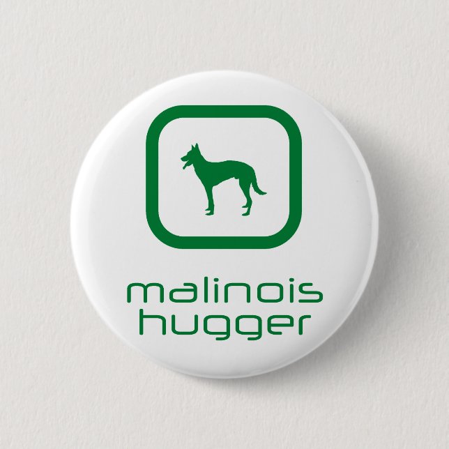 Belgian Malinois 6 Cm Round Badge (Front)