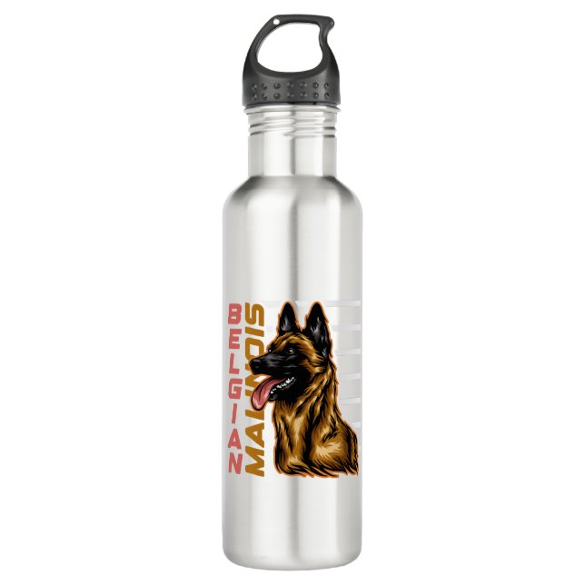 Belgian Malinois   710 Ml Water Bottle (Front)