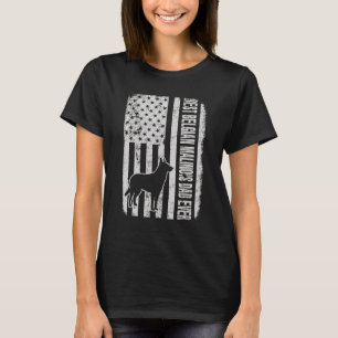 Belgian Malinois American Flag Dog T-Shirt