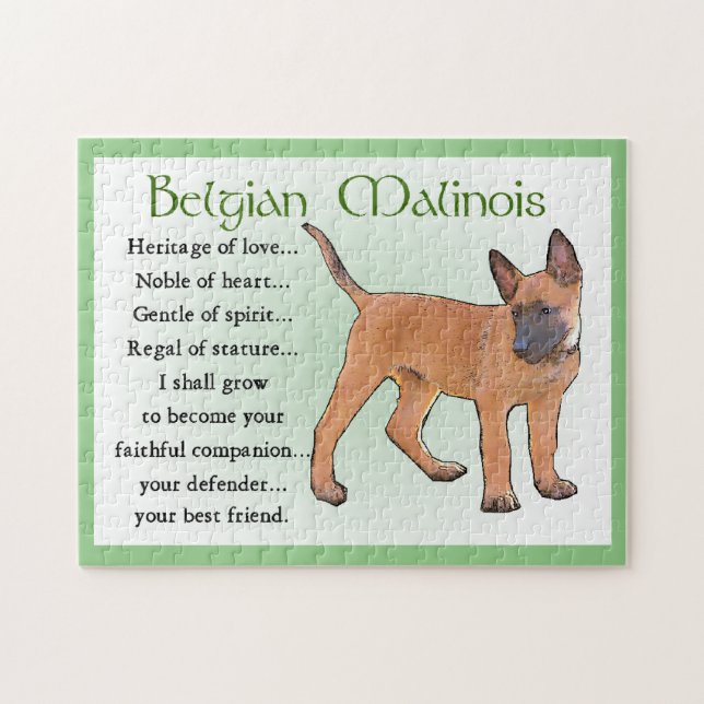Belgian Malinois Art Jigsaw Puzzle (Horizontal)
