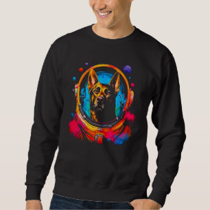 Belgian Malinois  Astronaut Dog Sweatshirt