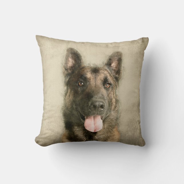 Belgian Malinois - Belgian shepherd -Maligator Cushion (Front)