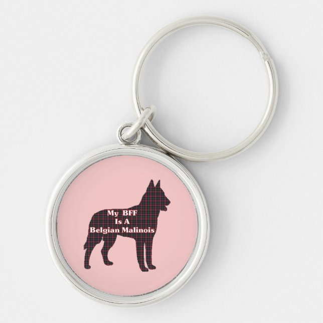 Belgian Malinois BFF Key Ring (Front)