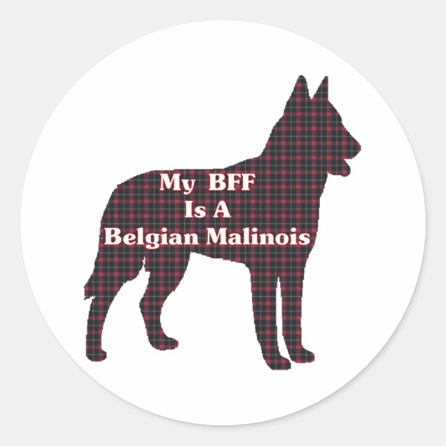 Belgian Malinois BFF Sticker (Front)