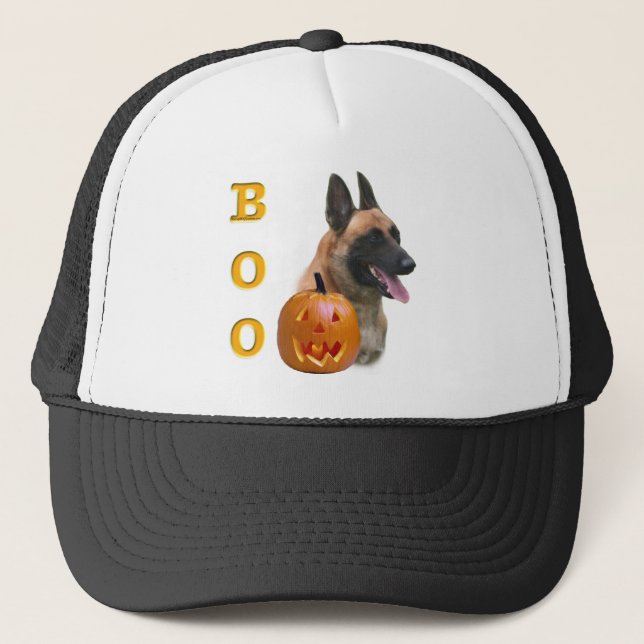 Belgian Malinois Boo Trucker Hat (Front)
