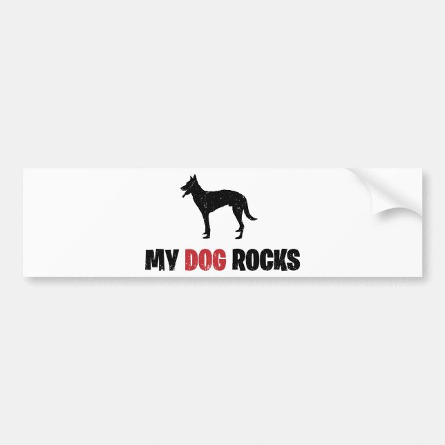 Belgian Malinois Bumper Sticker (Front)