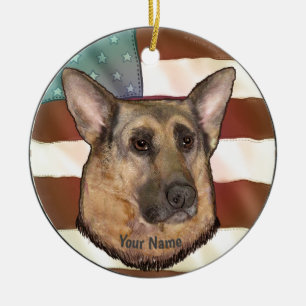Belgian Malinois Ceramic Ornament