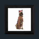 Belgian Malinois Christmas Lights Xmas Dog Lover Gift Box<br><div class="desc">Belgian Malinois Christmas Lights Xmas Dog Lover</div>