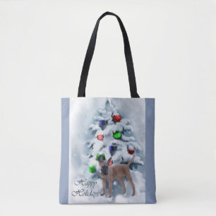 Belgian Malinois Christmas Tote Bag