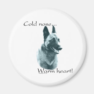 Belgian Malinois Cold Nose Warm Heart - Magnet