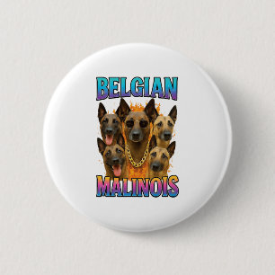 Belgian Malinois Copy 6 Cm Round Badge