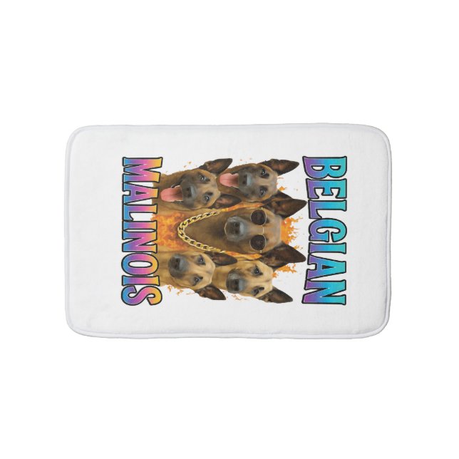 Belgian Malinois Copy Bath Mat (Front)