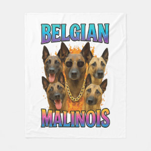 Belgian Malinois Copy Fleece Blanket