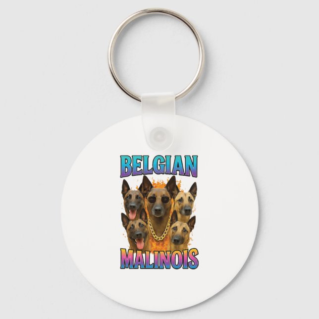 Belgian Malinois Copy Key Ring (Front)