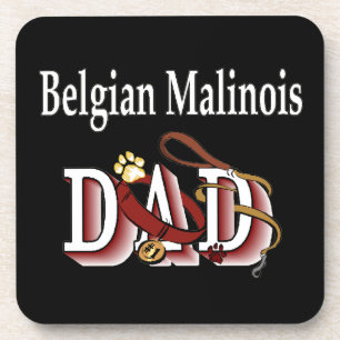 Belgian Malinois Dad Coaster
