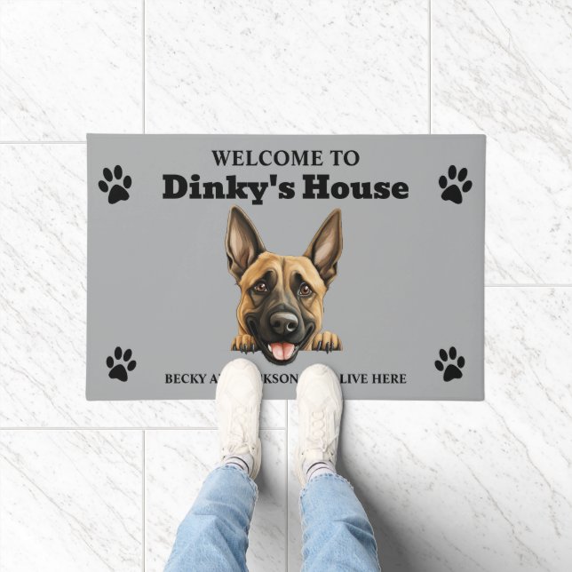 Belgian Malinois Dog Doormat (Indoor)