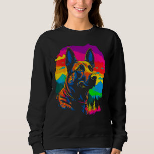 Belgian Malinois Dog Forest Sweatshirt