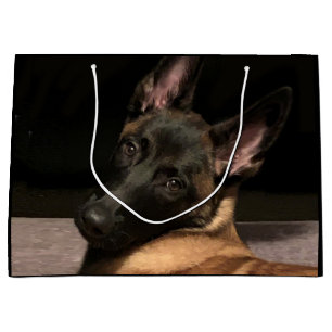 Belgian Malinois Dog Large Gift Bag