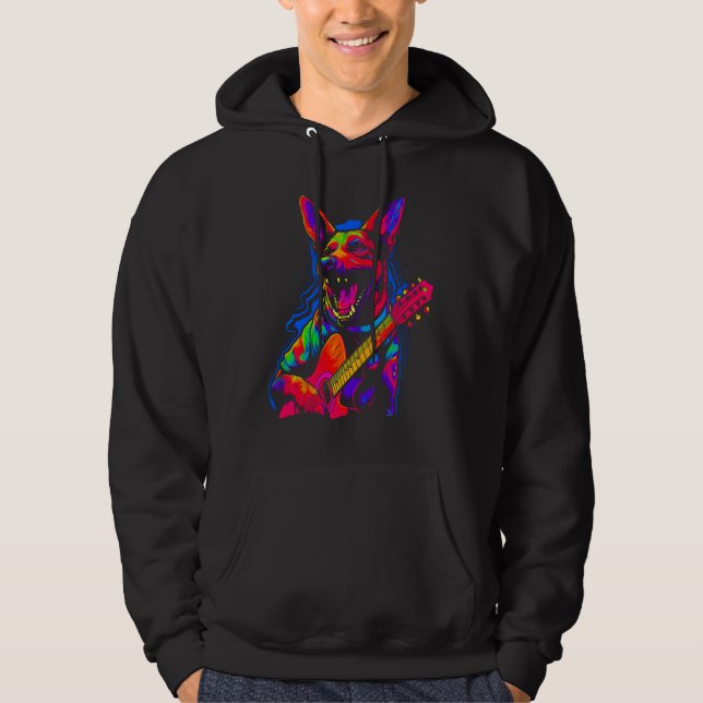 Belgian Malinois Dog Music Hoodie (Front)