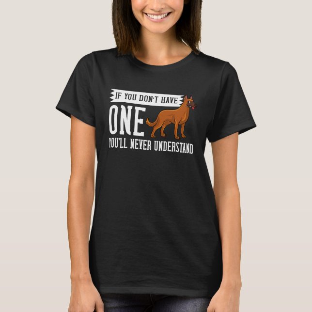 Belgian Malinois Dog  Puppies Owner T-Shirt (Front)