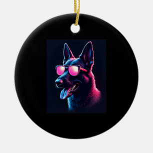 Belgian Malinois Dogs Belgian Malinoiss T-Shirt Ceramic Ornament