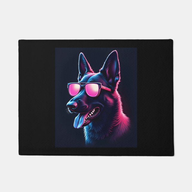 Belgian Malinois Dogs Belgian Malinoiss T-Shirt Doormat (Front)