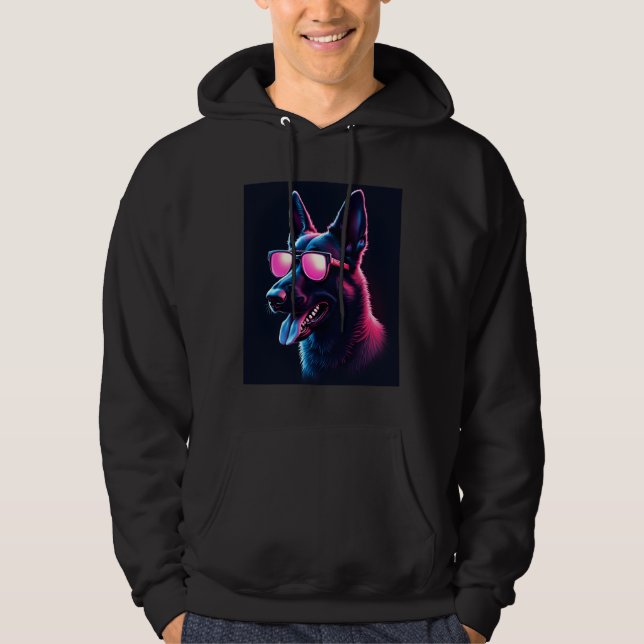 Belgian Malinois Dogs Belgian Malinoiss T-Shirt Hoodie (Front)