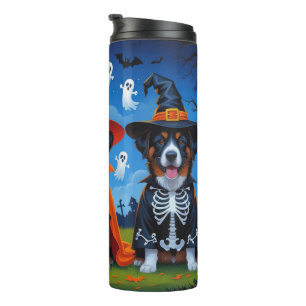 Belgian Malinois Dogs Pumpkin Halloween Funny Thermal Tumbler